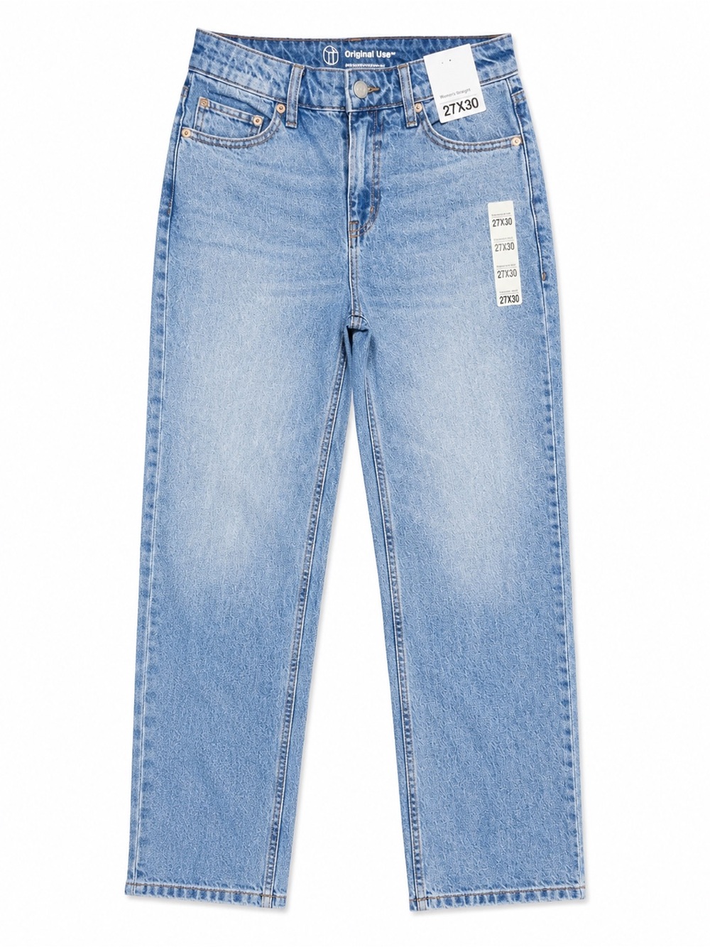 Original Use Jeans Women’s 27x30 Light Wash Straight Leg Jeans NWT